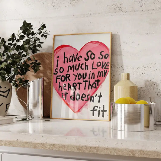 Romantisk Poster - I Love You So Much