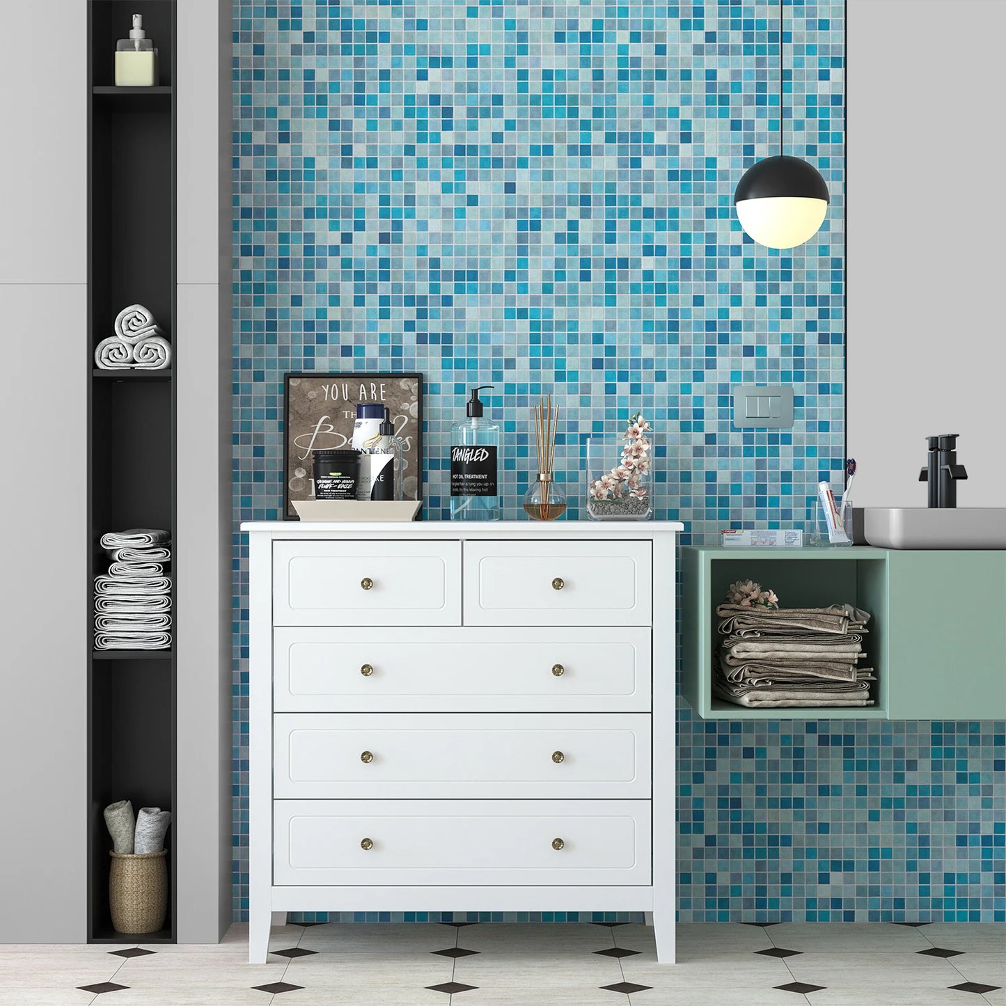 Byrå i minimalistisk stil