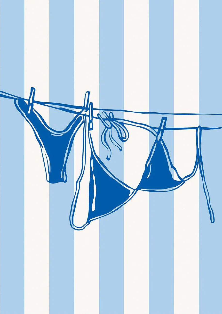 Somrig Poster – "Seashells Meet Me At The Beach" i La Dolce Vita-stil