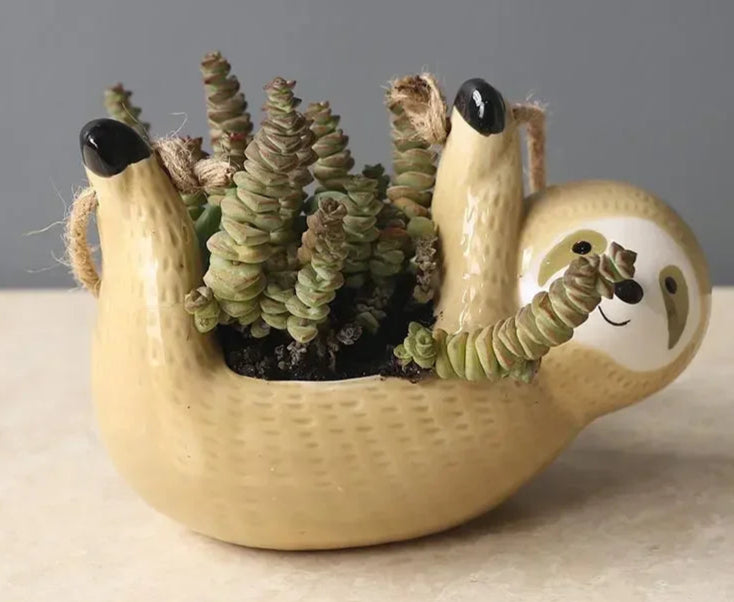 Hängande Blomkruka med Djurdesign