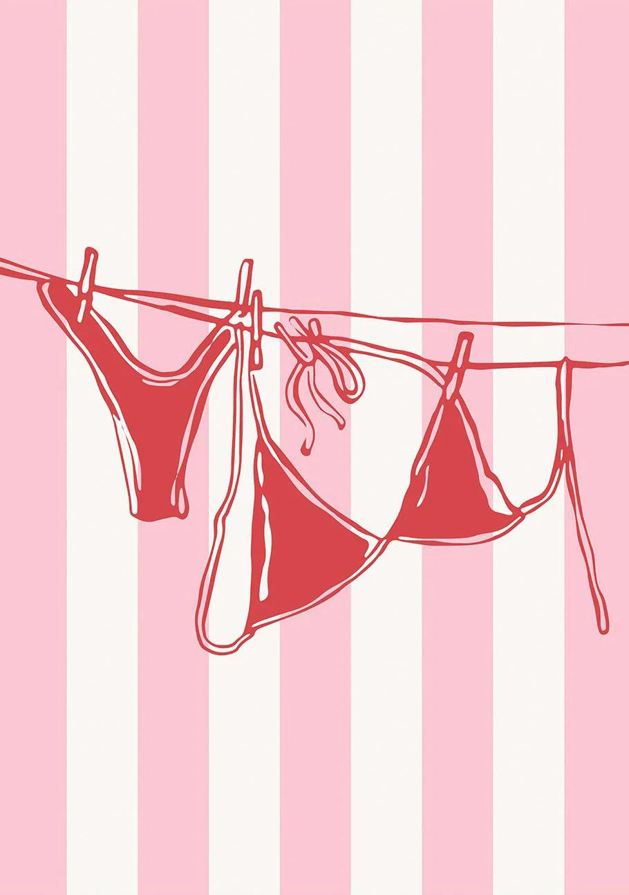 Somrig Poster – "Seashells Meet Me At The Beach" i La Dolce Vita-stil