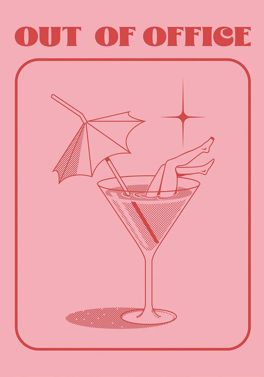 Somrig Poster – "Seashells Meet Me At The Beach" i La Dolce Vita-stil