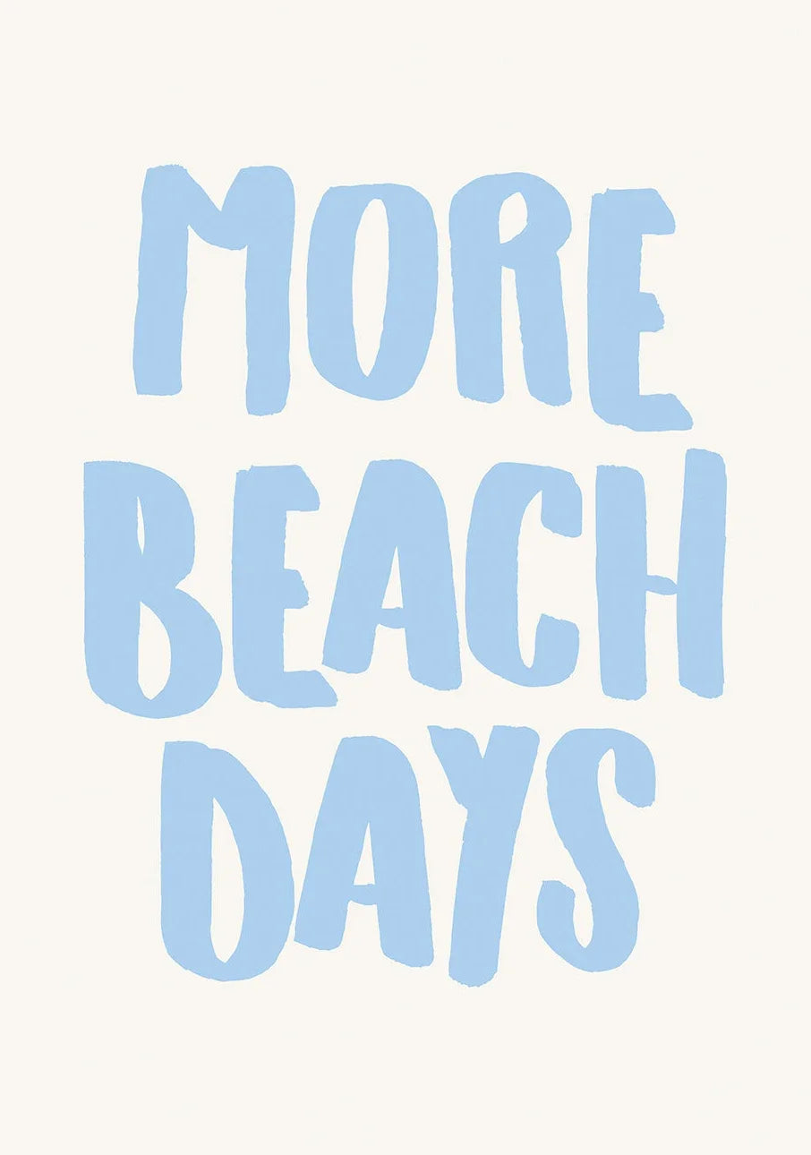 Somrig Poster – "Seashells Meet Me At The Beach" i La Dolce Vita-stil