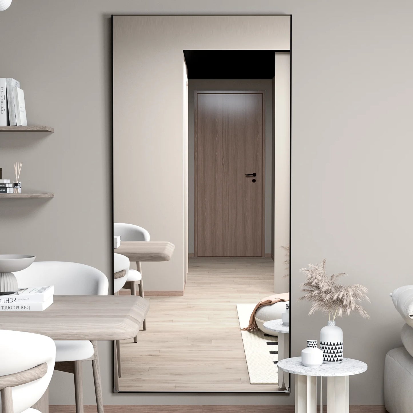 Helkroppsspegel i Svart eller Guld