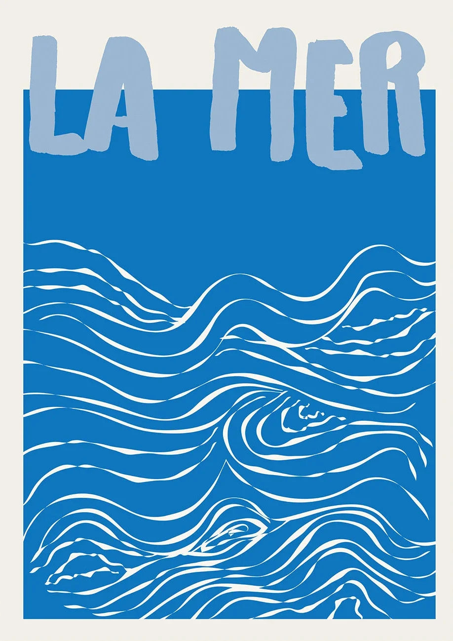 Somrig Poster – "Seashells Meet Me At The Beach" i La Dolce Vita-stil