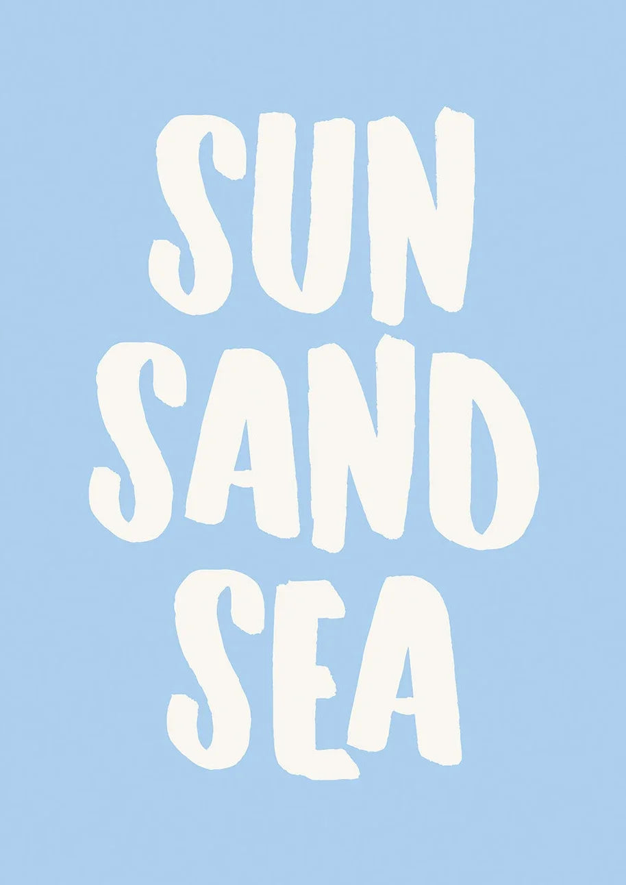 Somrig Poster – "Seashells Meet Me At The Beach" i La Dolce Vita-stil