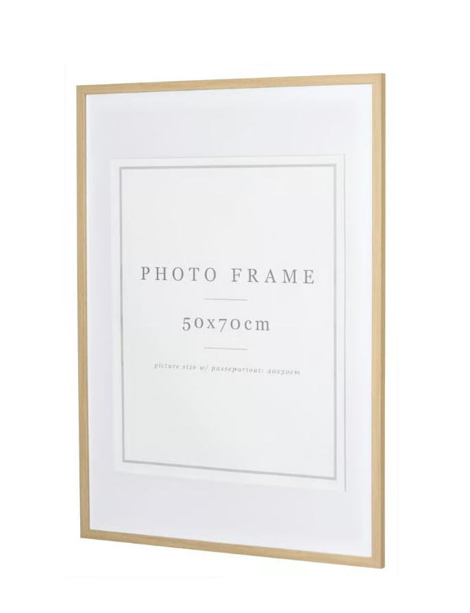 Tavelram - 50x70cm Ljust trä