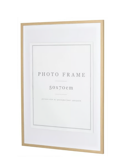 Tavelram - 50x70cm Ljust trä